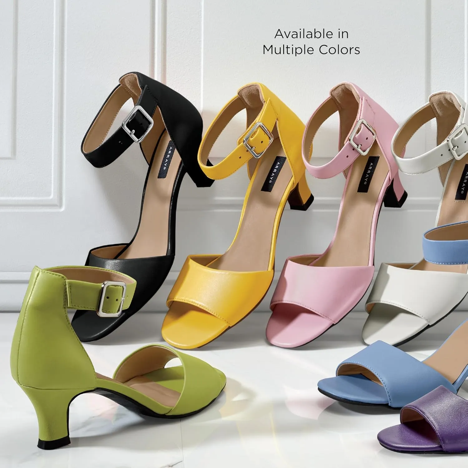 ARRAY Women's Praise D'Orsay Low Heel Pump with Ankle Strap