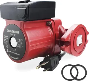 BACOENG 115V Flanged 3-Speed Recirculating Pump, Hot Water Circulation Pump for Water Heater System