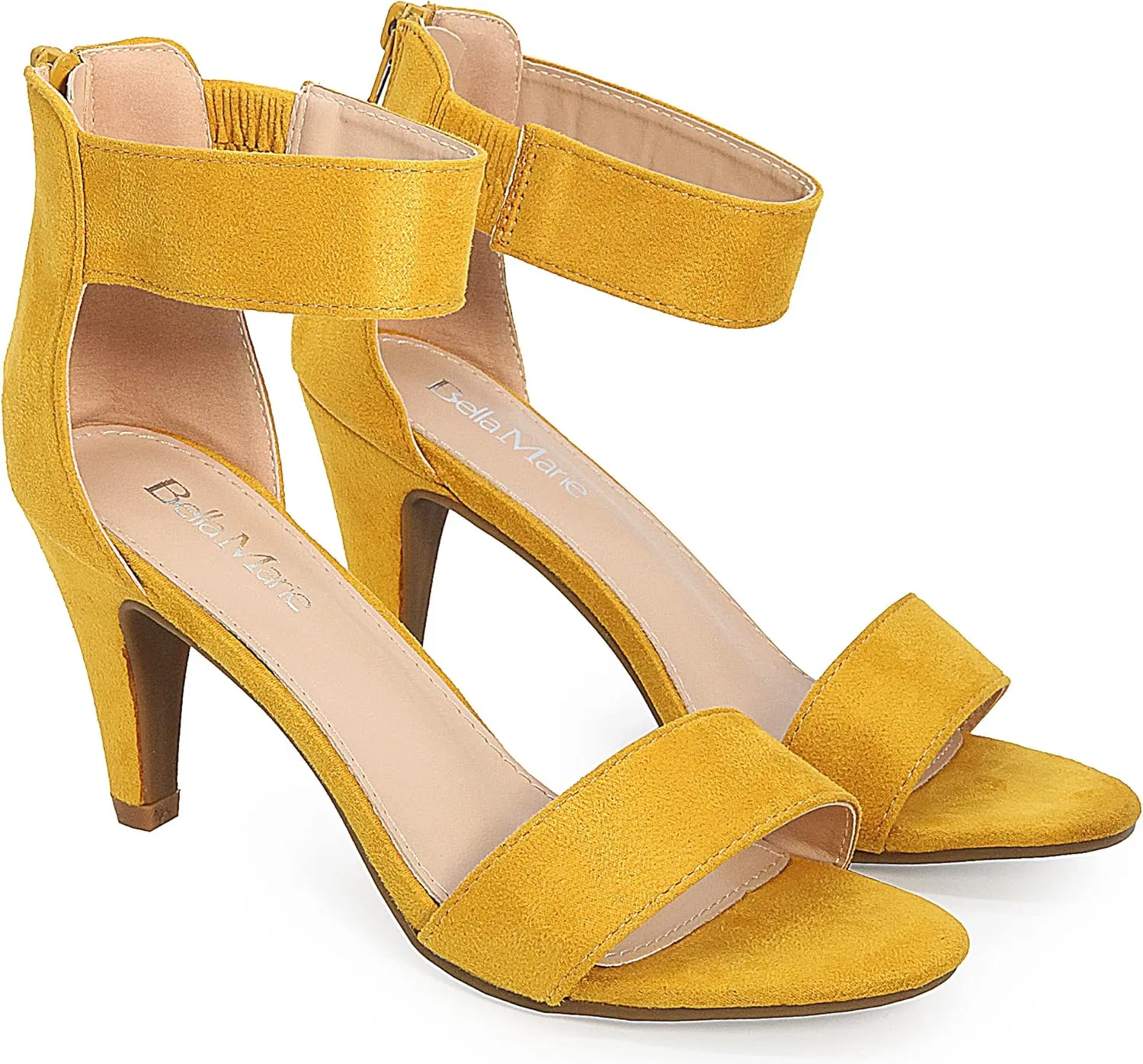 Bella Marie Elysa Women's Open Toe Ankle Strappy Heel Sandal