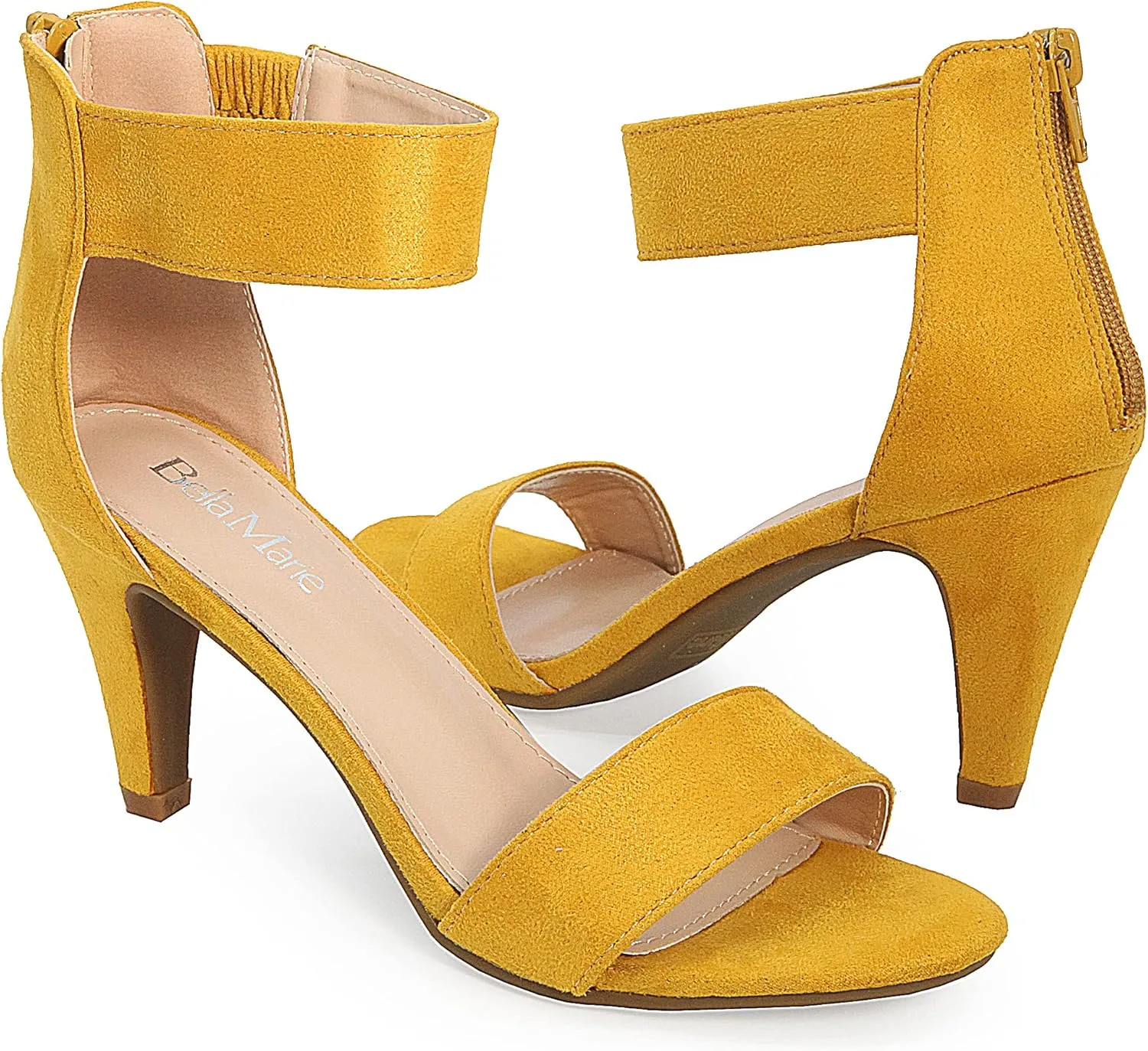 Bella Marie Elysa Women's Open Toe Ankle Strappy Heel Sandal