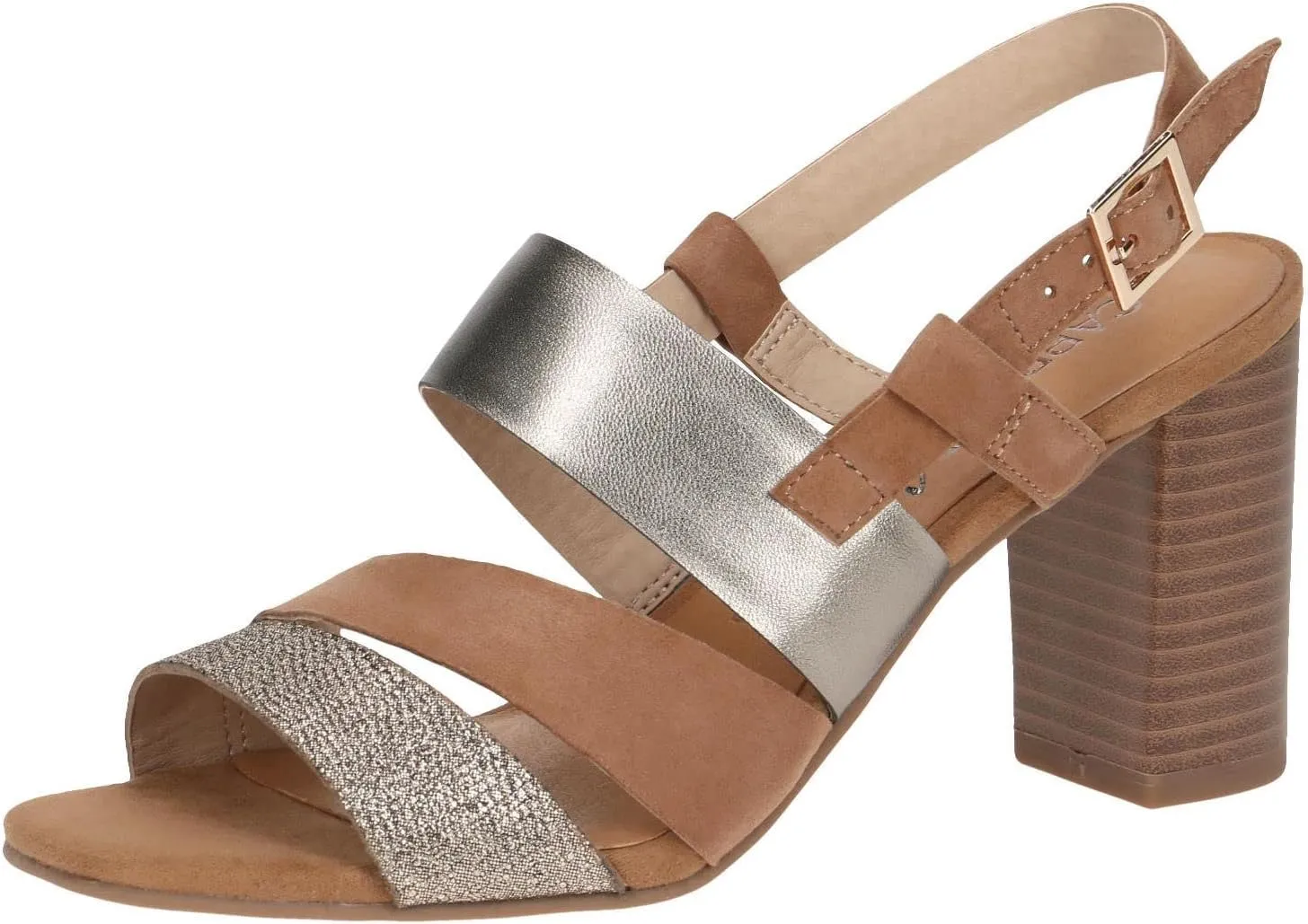 CAPRICE Women's 9-9-28303-20 Heel Sandals, Hazel Comb, 8 Women