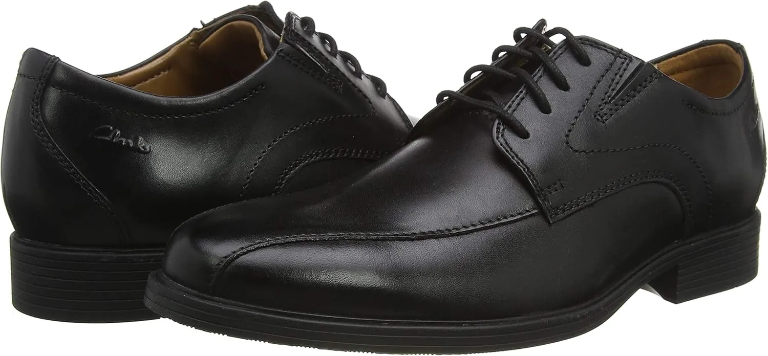 Clarks Mens Whiddon Pace Leather Comfort Insole Derby Shoes