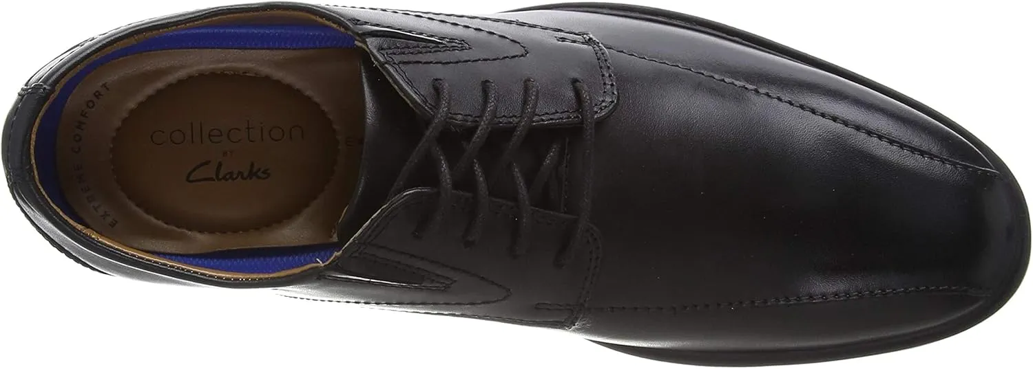 Clarks Mens Whiddon Pace Leather Comfort Insole Derby Shoes