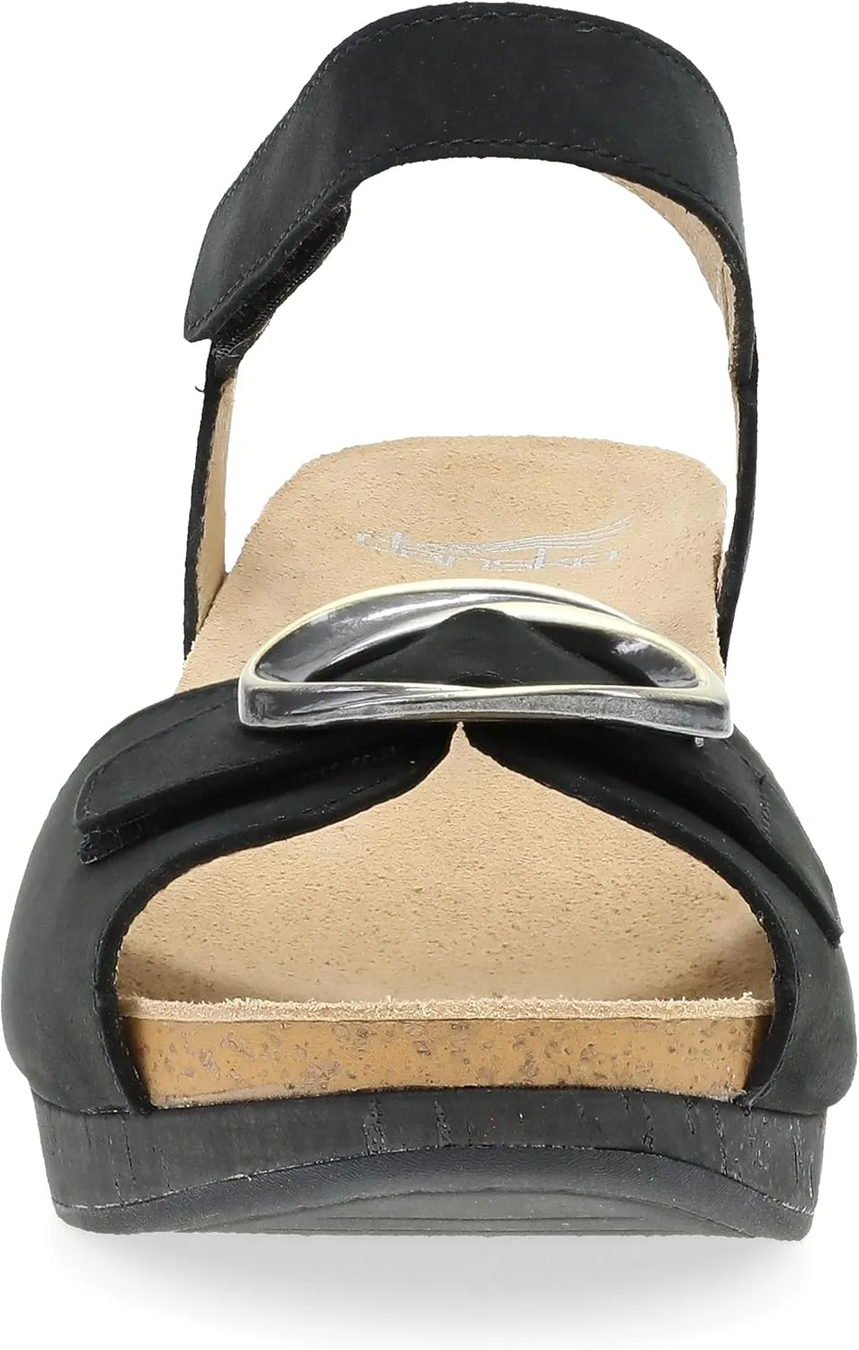 Dansko Stella Multi-Strap Wedge Sandal for Women - Cork/EVA Wedge with Arch Support -Fully Adjustable Straps-Lightweight Rubber Outsole