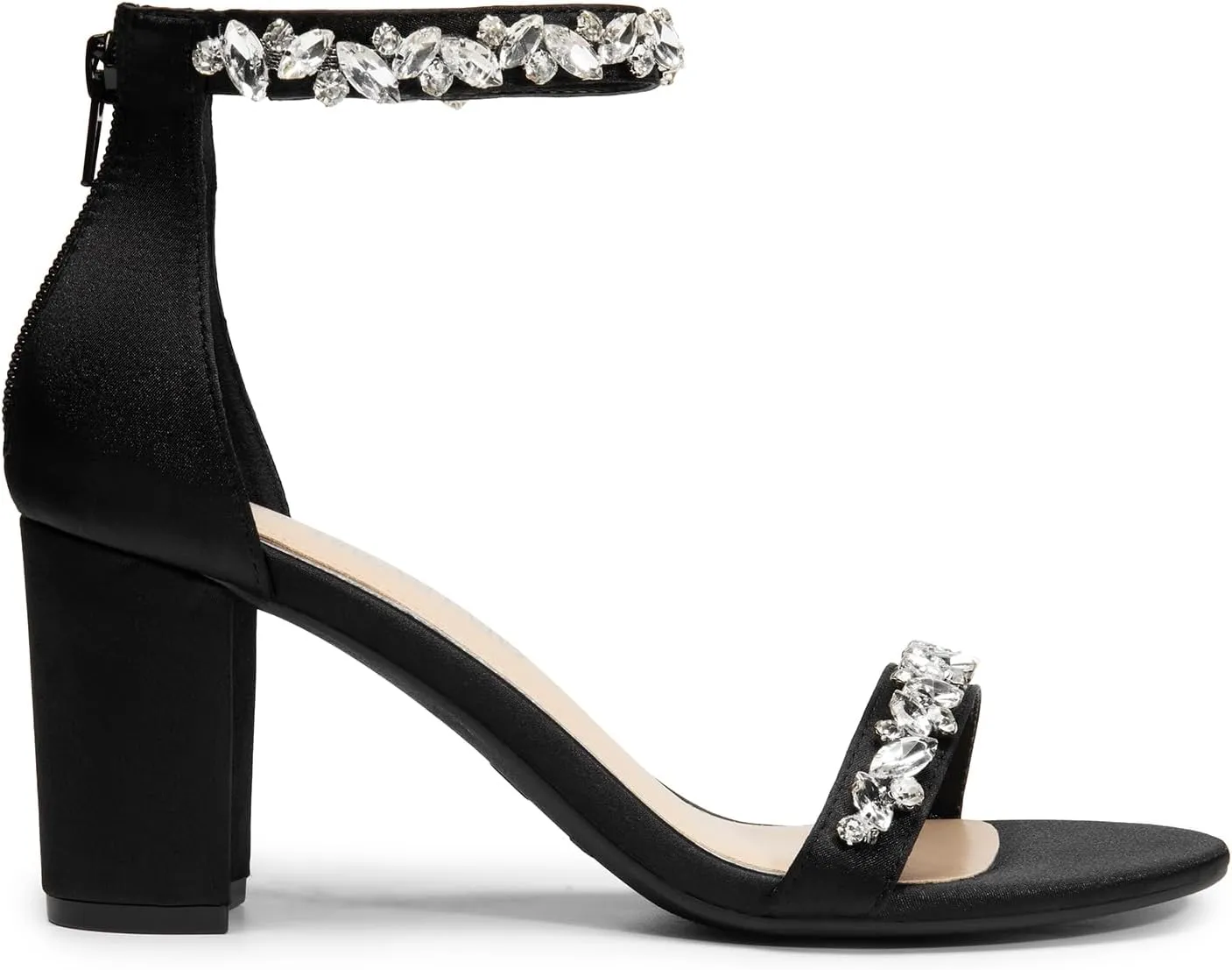 DREAM PAIRS Women's Chunk Low Heel Pump Sandals