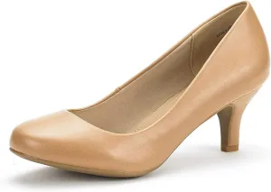 DREAM PAIRS Women's Dress Comfortable Low Heel Pump Shoes