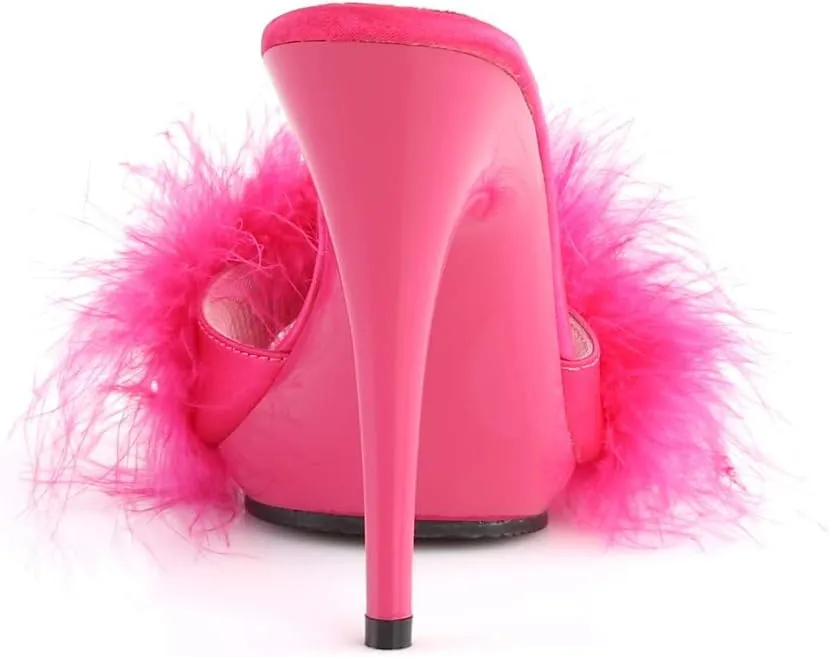 Fabulicious Women's Poise-501F Marabou Slipper