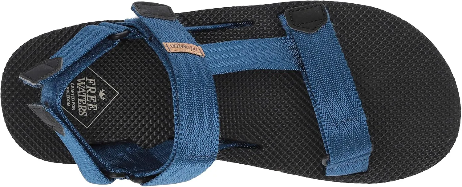 Freewaters Men's Supreem Sport Cage Sandal W/Universal Fit 4-pt Strap-in Closure W/Arch Support