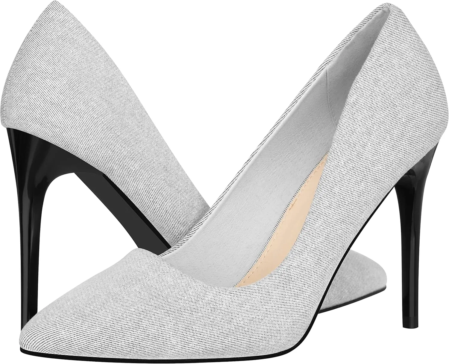 ILLUDE Women's High Heel Pumps Stiletto Heels Pointed Toe Pumps Shoes - Nancy