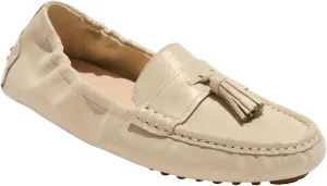 Jack Rogers Women's Bedon Tassel Driver-Sueded Metallic Loafer