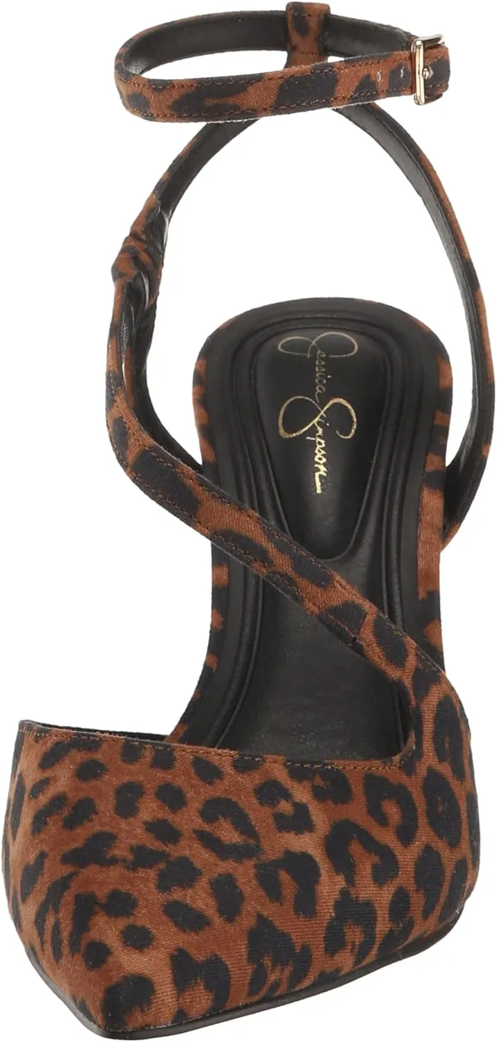 Jessica Simpson Women's Maggie Ankle Strap High Heel Pump