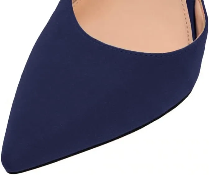 Juliet Holy Womens Pumps Point Closed Toe Heels Buckle Ankle Strap D'Orsay Heeled Sandals