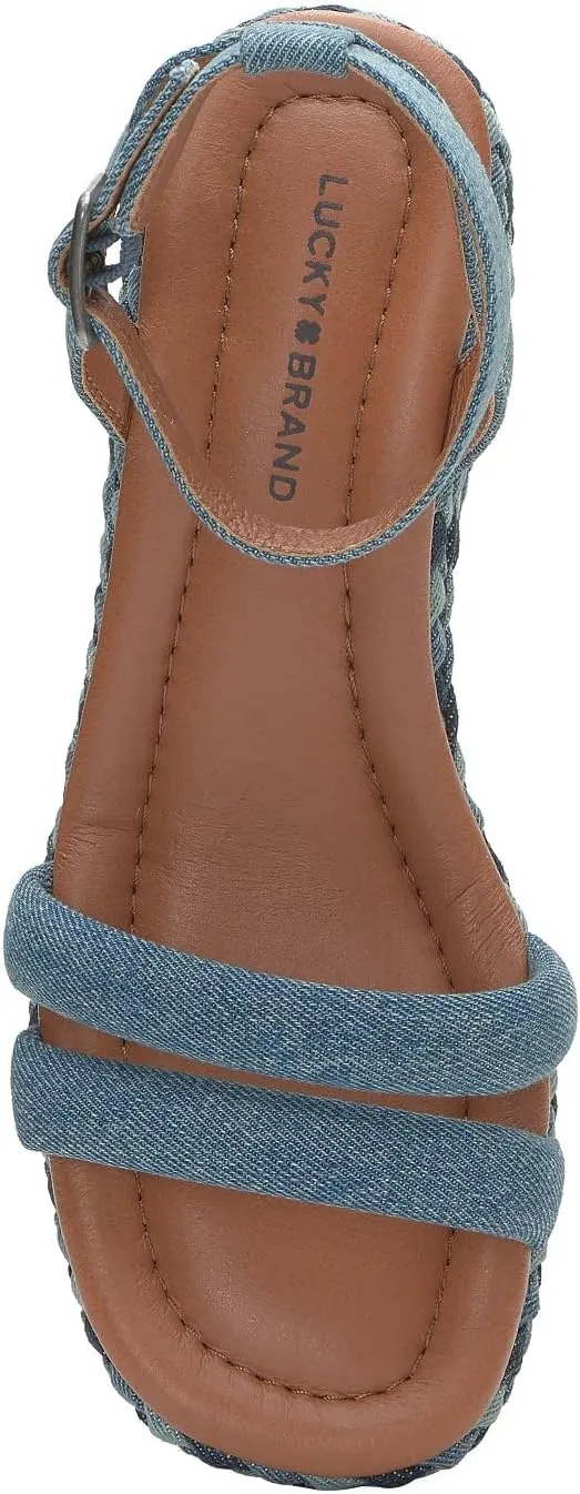 Lucky Brand Women's Naylicia Braided Wedge Sandal