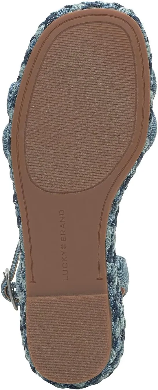 Lucky Brand Women's Naylicia Braided Wedge Sandal