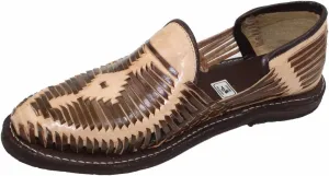 Men Genuine Authentic Leather Closed Toe Mexican huarches Sandal