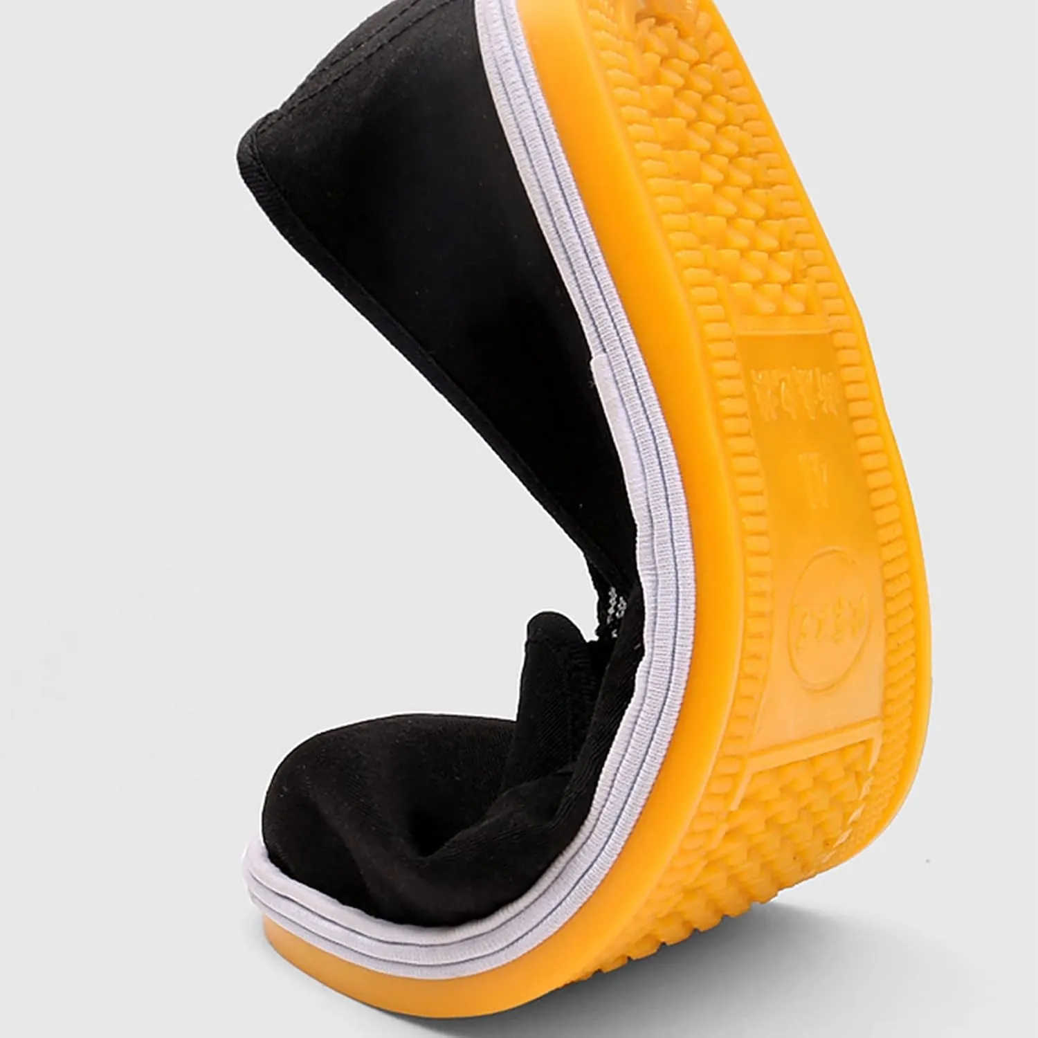 Mens Slip-On Chinese Style Kung Fu Tai Chi Old Beijing Martial Arts Shoes, Non Slip Breathable Canvas Martial Rubber Sole Casual Shoes, for Your Daily Activities Around The House