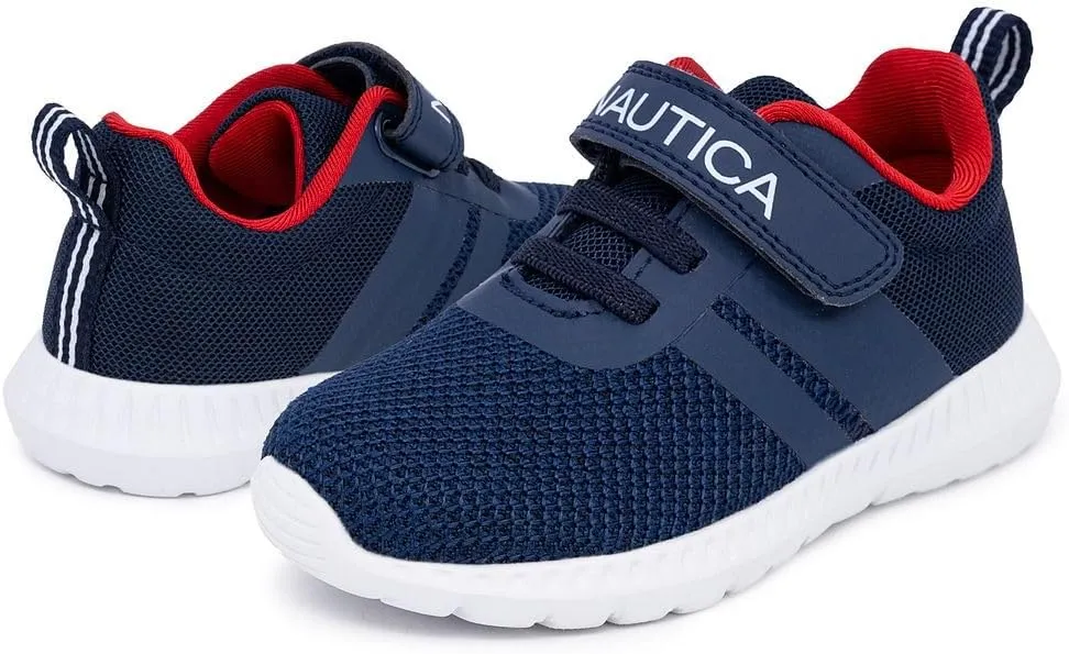 Nautica Kids Fashion Sneaker Athletic Running Shoe with One Strap |Boys - Girls|(Toddler/Little Kid)