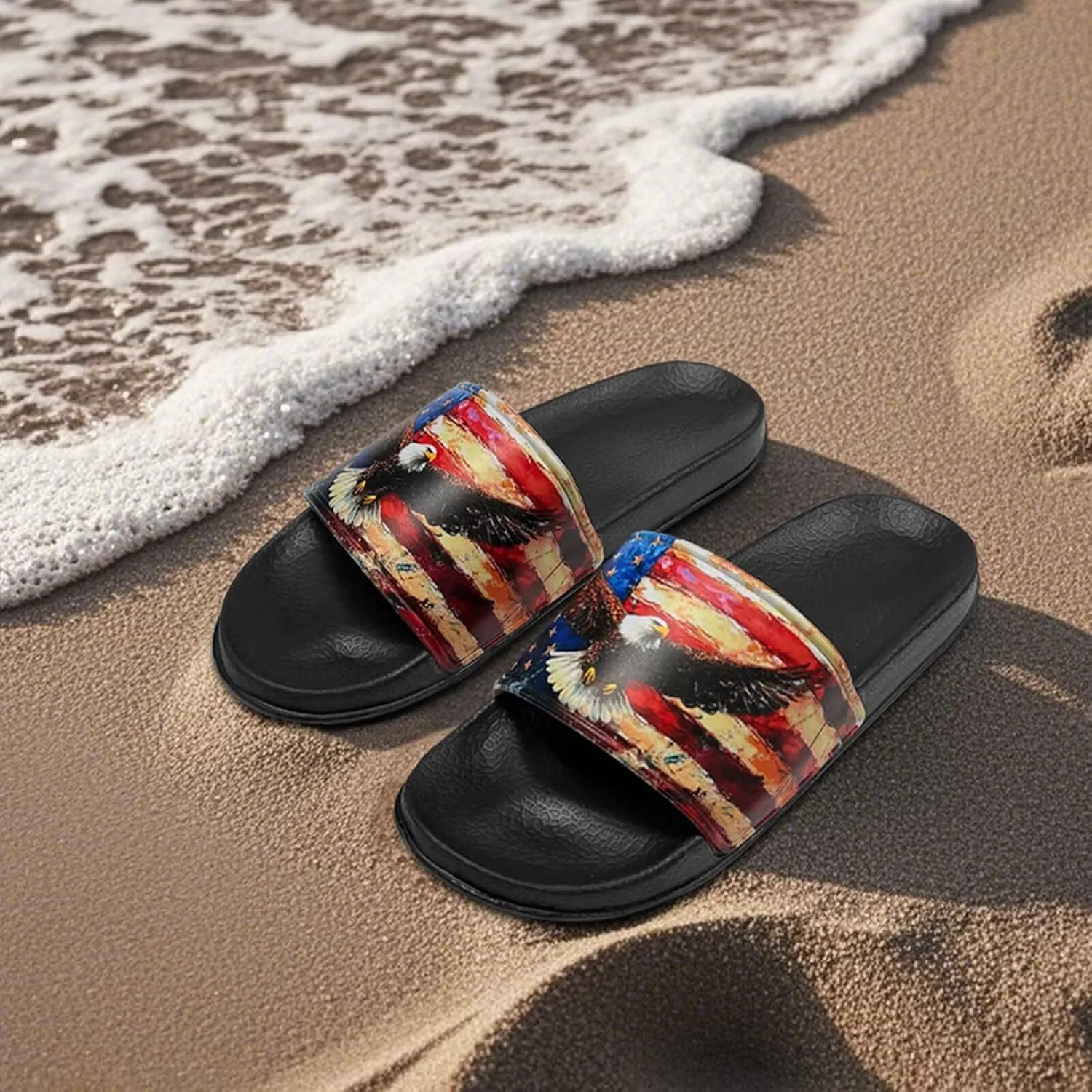 Open Toe Slippers for Women Rubber Slides Womens Sandal Slippers