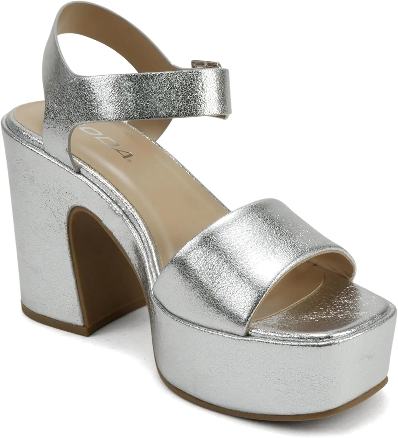 Soda Launch ~ Women Open Toe Ankle Strap Platform Chunky High Heeled Sandal