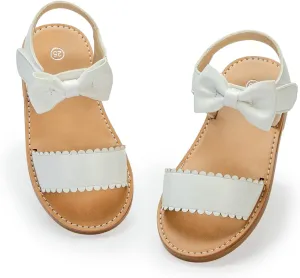 Toddler Girls Sandals Little Girl Summer Flat Sandal Baby Open Toe Outdoor Beach Holiday Dress Shoes