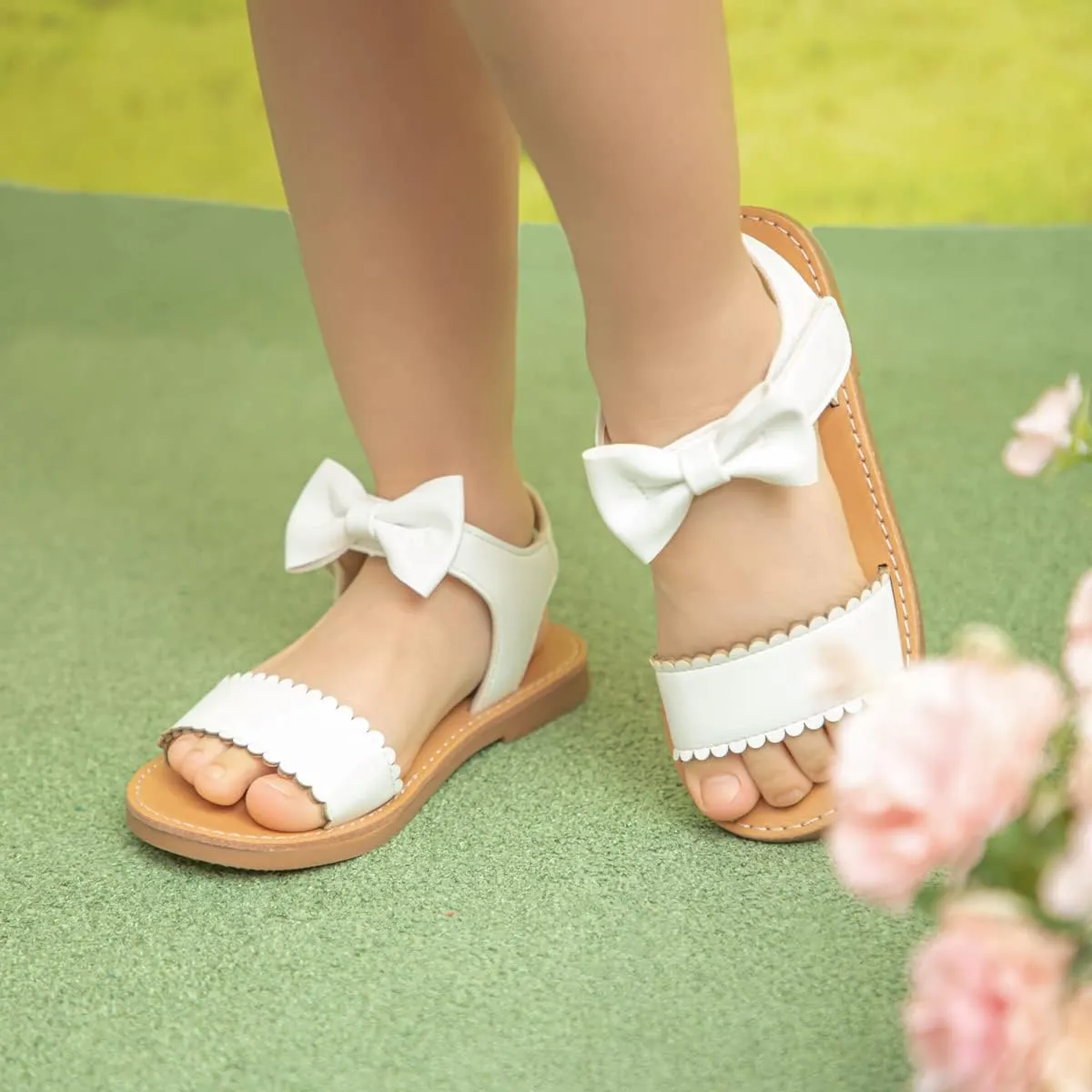 Toddler Girls Sandals Little Girl Summer Flat Sandal Baby Open Toe Outdoor Beach Holiday Dress Shoes