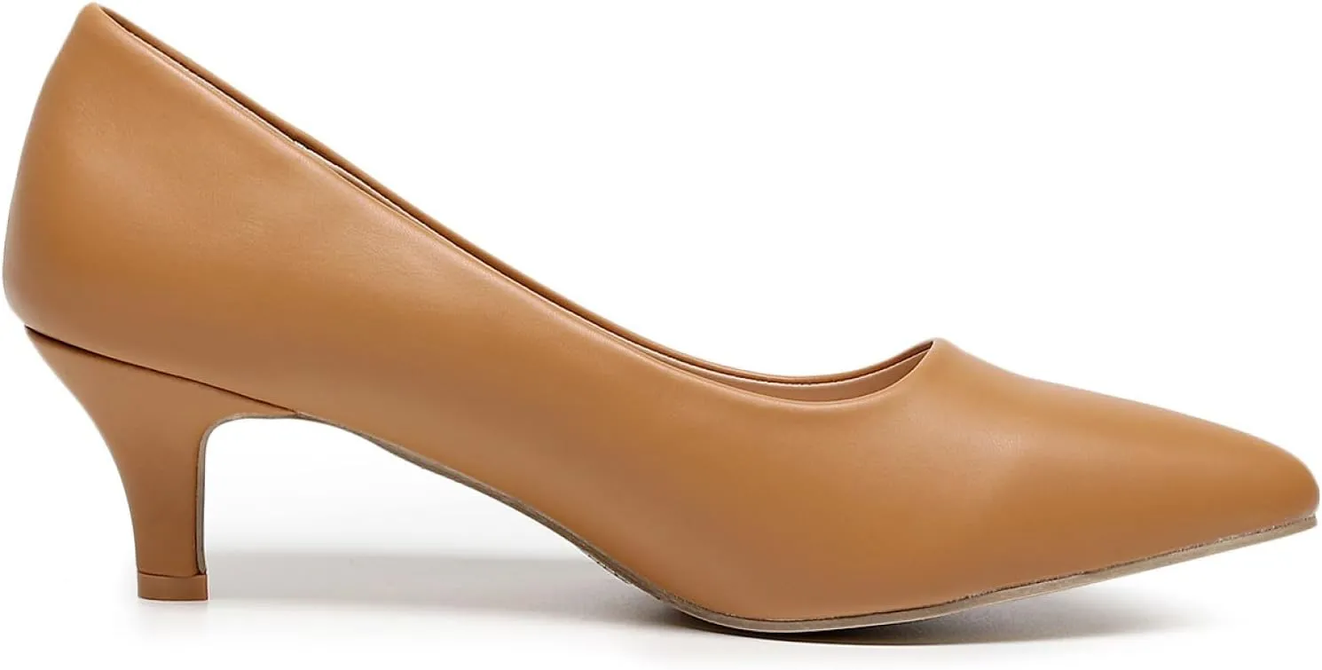 VenusCelia Women's Rokoko Pump Kitten Heel Shoe