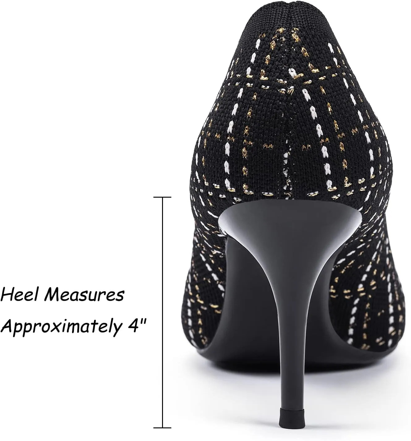 Womens Low Heel Pointed Toe Pump Shoes
