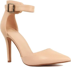 Women's Stiletto Pump Two Piece Ankle Strap Closed Pointy Toe Dress Wedding Party Summer Dancing Shoes JM01